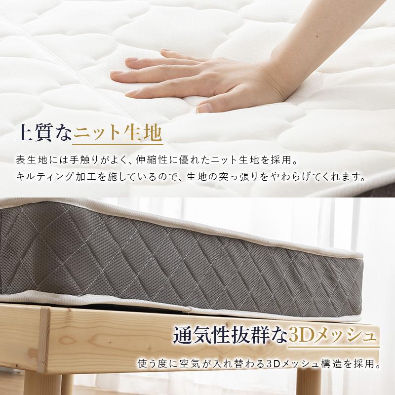 ジ）　未使用/新品　アウトレット　[シングル］ボンネルコイルマットレス 3つ折り 3Dメッシュ MINT マットレス シングル ボンネルコイル 3つ折り 三つ折り