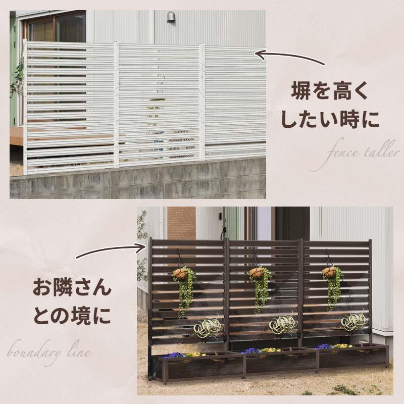 MINT アルミフェンス プランターボックス付き 目隠し 間仕切り 