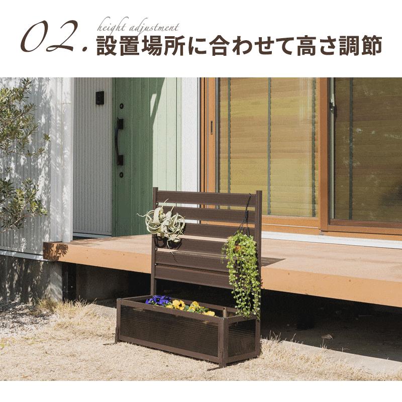 MINT アルミフェンス プランターボックス付き 目隠し 間仕切り 