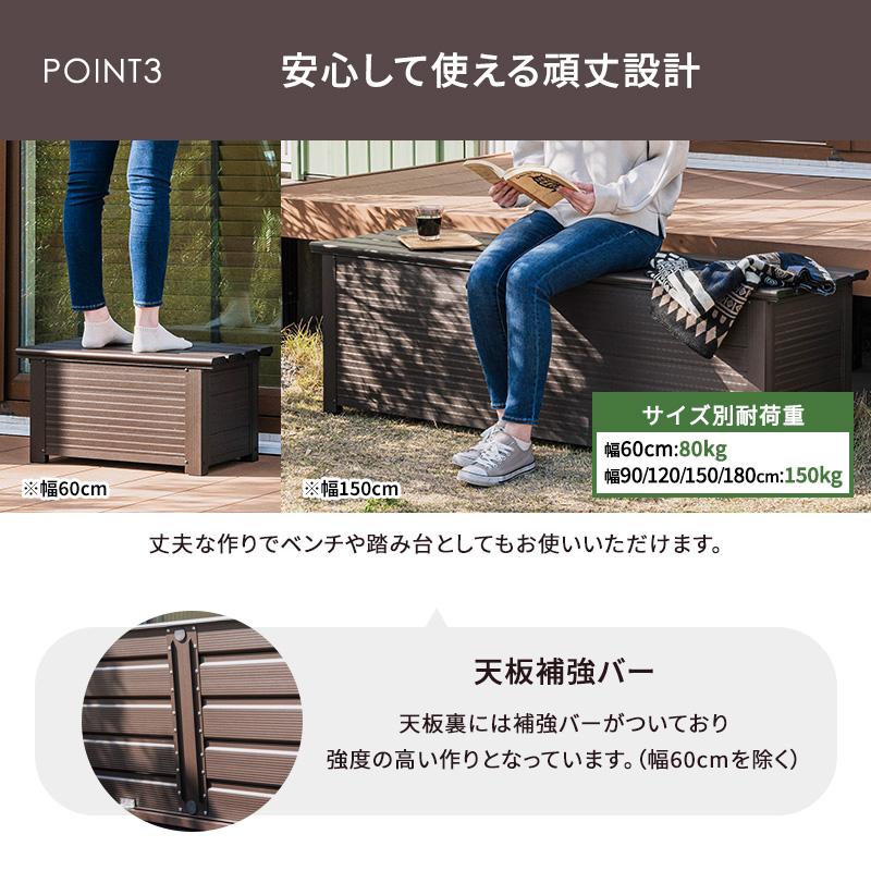 MINT アルミボックス 収納箱 幅150 ベランダ 玄関 BOX おしゃれ 収納