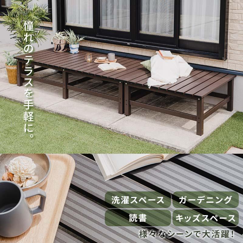 MINT(家具、インテリア) アルミデッキ縁台 アルミ縁台 MINT(家具、インテリア) アルミデッキ縁台 アルミ縁台