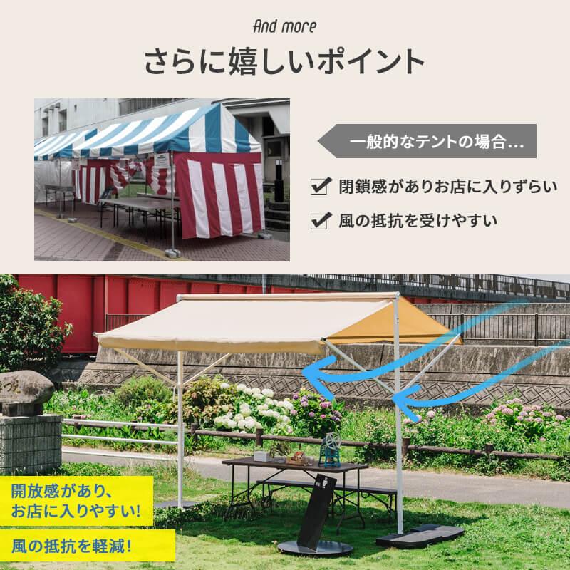 オーニングテント 自立式 3m タンク付き 撥水加工 折りたたみ オーニングテント 自立式 3m タンク付き 撥水加工 折りたたみ