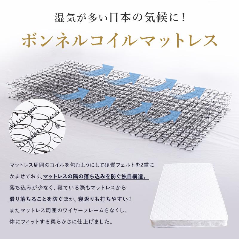 ボンネルコイルマットレス MINT マットレス ボンネルコイル ダブル 硬め ボンネルマット ボンネル