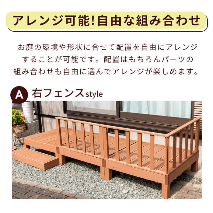 MINT（家具、インテリア） ウッドデッキ 6点セット デッキ 縁台