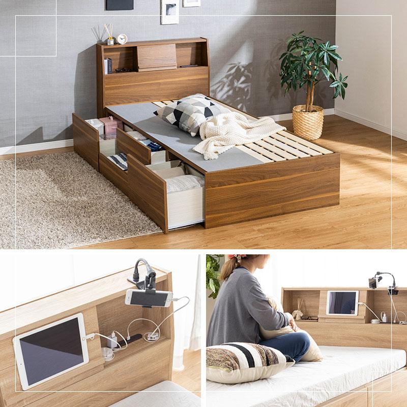 MINT(家具、インテリア) ベッド シングルベッド 収納付き MINT(家具、インテリア) ベッド シングルベッド 収納付き