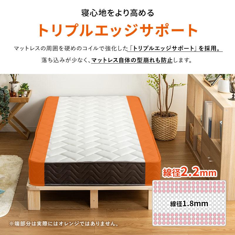 MINT マットレス ポケットコイル クイーン 高密度 20cm セミシングル 2