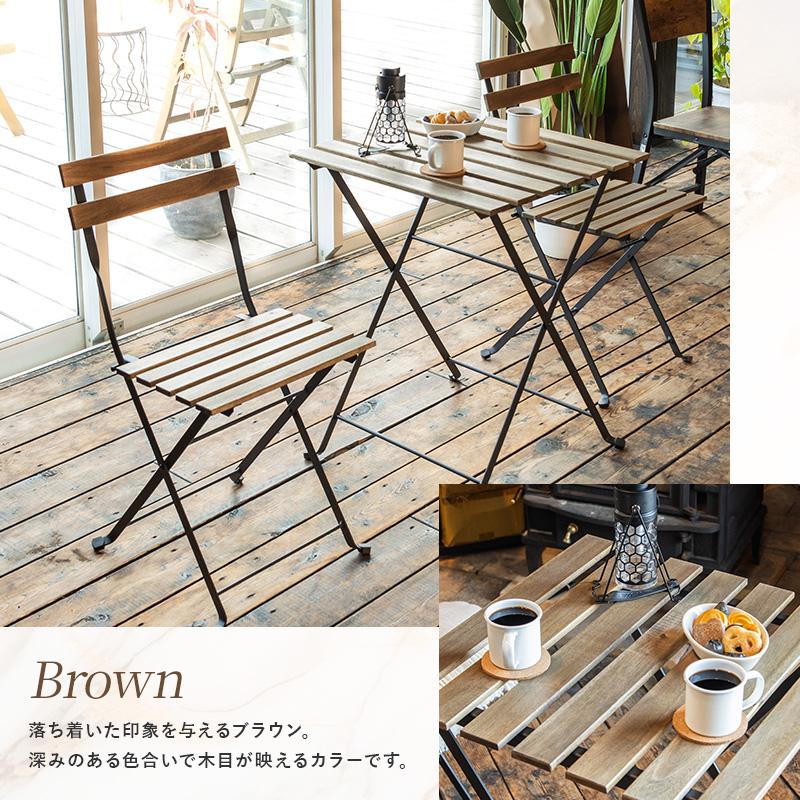 折りたたみ ガーデンセット ガーデンテーブル セット 3点セット 折りたたみ 折り畳み ガーデン ベランダ バルコニー 椅子 チェア おしゃれ カフェ風 ホテル 庭 | MINT（家具、インテリア） | 16