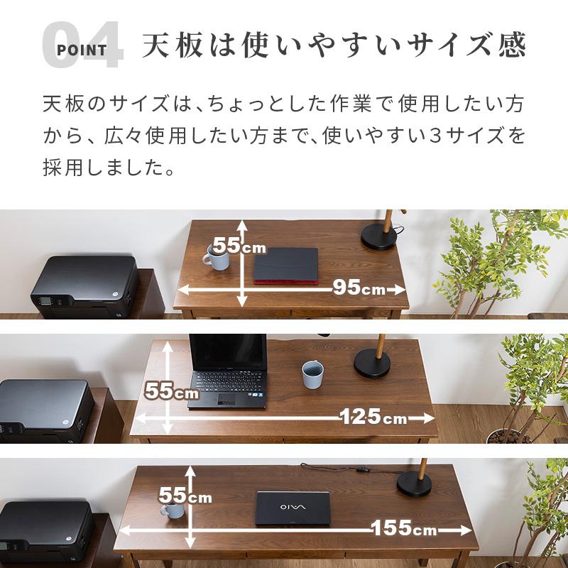 MINT パソコンデスク 作業デスク 幅155cm 学習机 勉強机 PCデスク 在宅