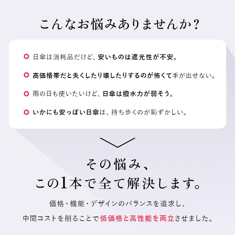 日傘 完全遮光 折りたたみ傘 折り畳み傘 遮光率100％ UPF50+ 撥水4級 晴雨兼用 258g 折り畳み傘 8本骨 uvカット 紫外線対策 日焼け対策 |  | 05