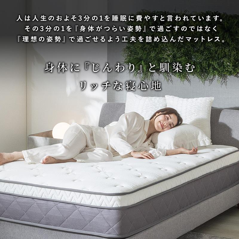 セプレミアムスプリング式マットレス 21cm 圧縮包装 快適睡眠 120×195