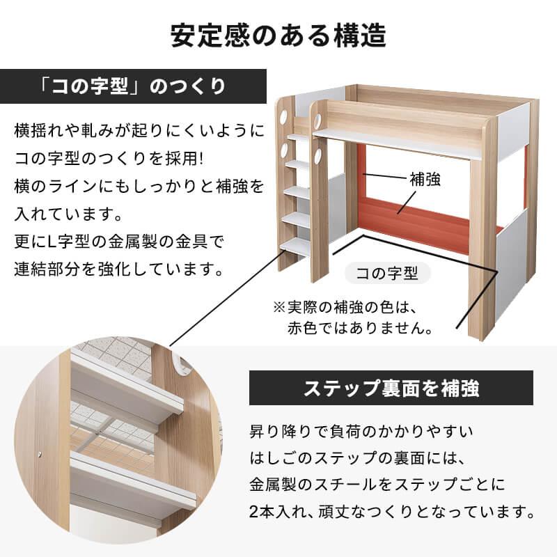 MINT(家具、インテリア) ロフトベッド シングル ハイタイプ MINT(家具、インテリア) ロフトベッド シングル ハイタイプ