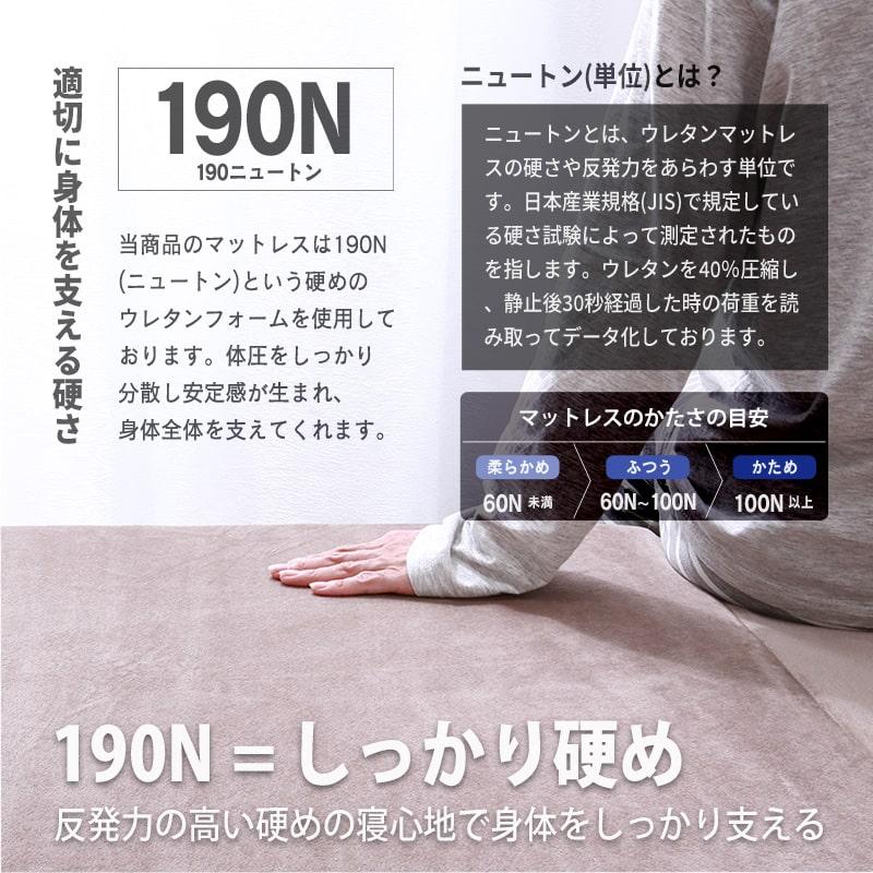 マットレス ダブル 厚10cm 高反発 硬さ190N 三つ折り メッシュ MINT（家具、インテリア） 高反発 マットレス ダブル 三つ折り 3