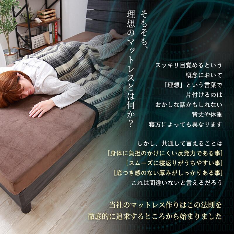 MINT（家具、インテリア） 高反発 マットレス セミシングル 三