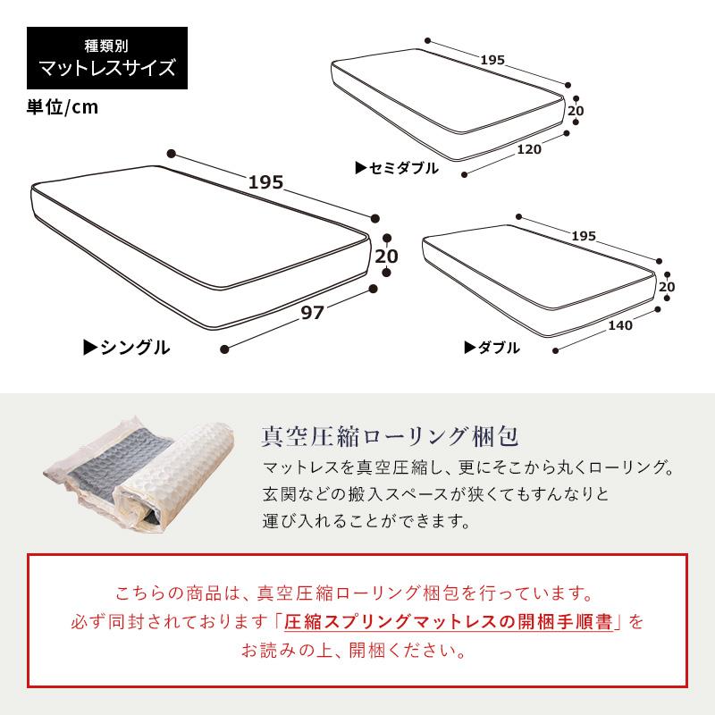 コンセント付き すのこベッド ＋ 高密度 ポケットコイル マットレス付 ダブル 頑丈 シンプル 天然木フレーム 高さ3段階すのこベッド｜fi-mint｜21