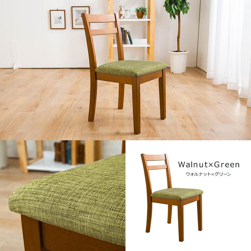ダイニングチェア 1脚 単品 木製チェア 布張り 椅子 : prtchr : 家具 