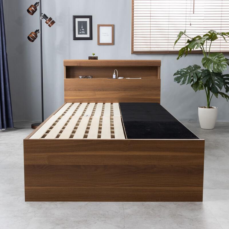 ベッド シングルベッド 収納付き ベッドフレーム シングル ベット