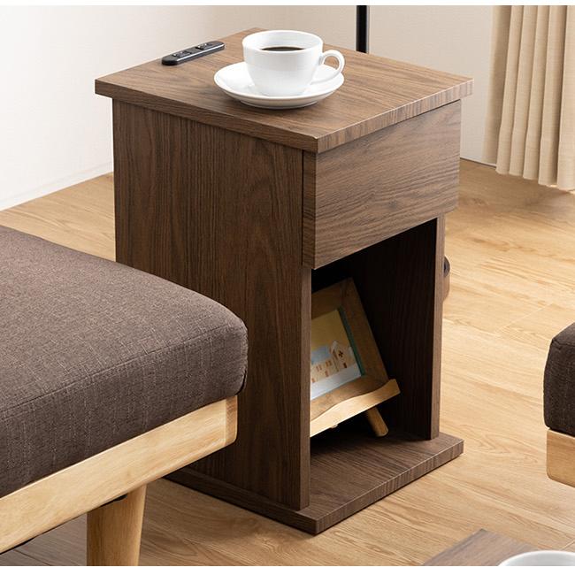 MINT 完成品 サイドテーブル コンセント テーブル 30cm ナイトテーブル