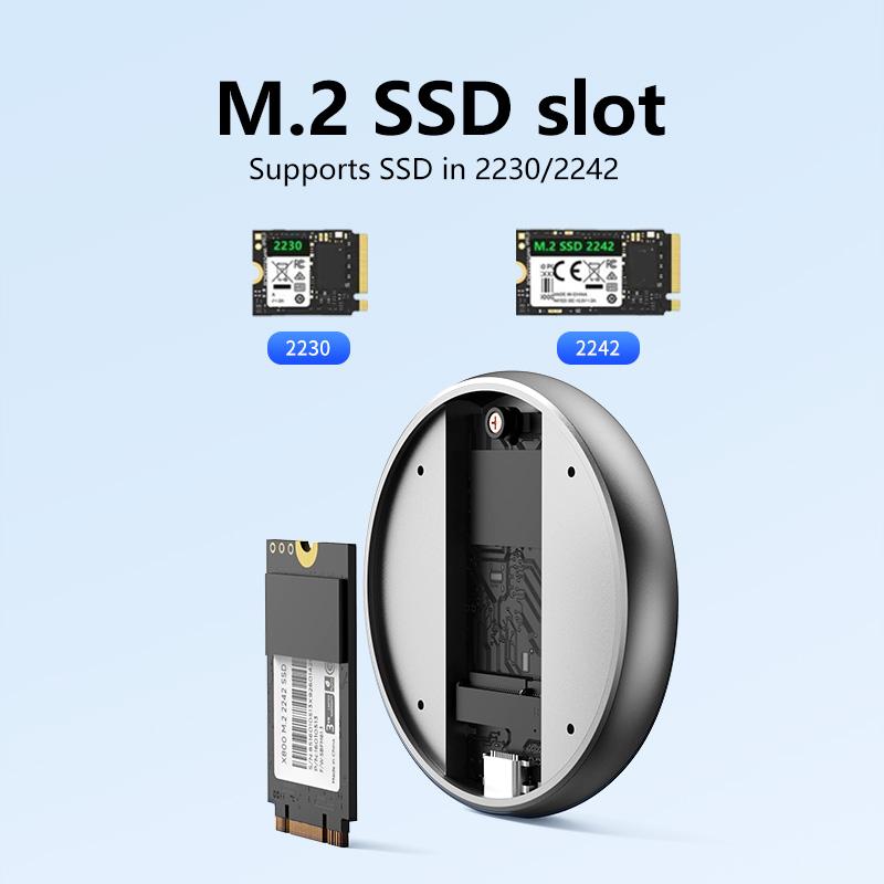 YEEKEEN USB Type-C M.2 NVMe PCIE Mキー/B+M Key 2230/2242 SSD ケース 対応 エンクロージャー iPhone 15対応 USB3.1 データ転送 タイプC マグネット |  | 02