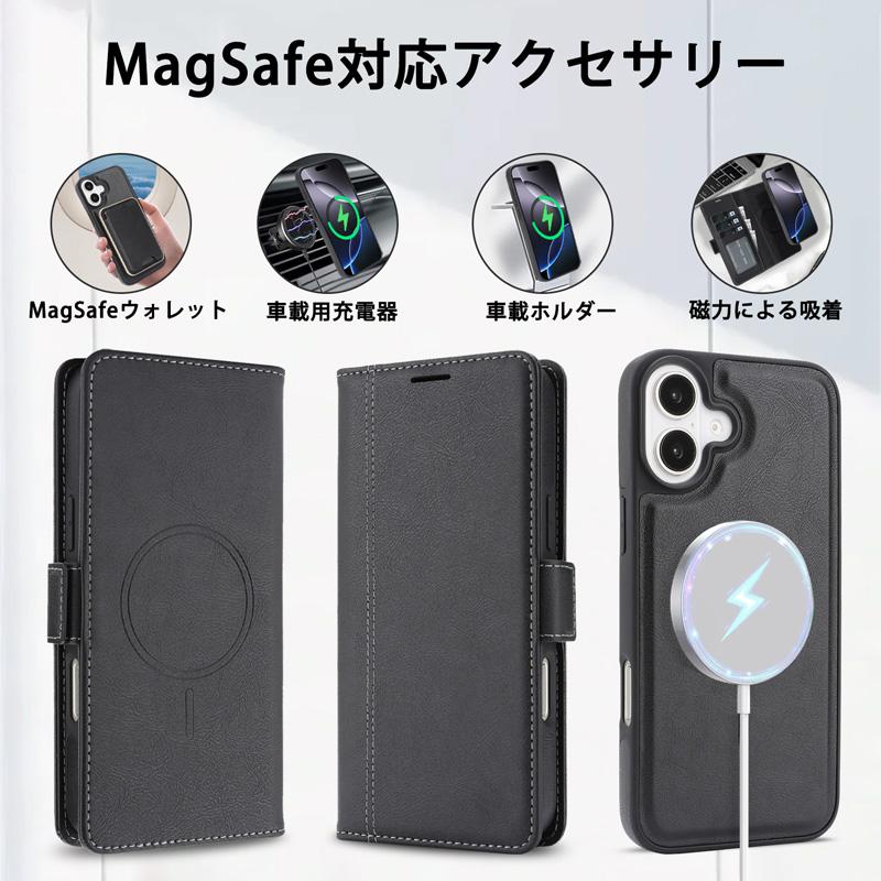 iPhone18Pro ケース 手帳型 2in1 分離式 Magsafe対応 iPhone Duo