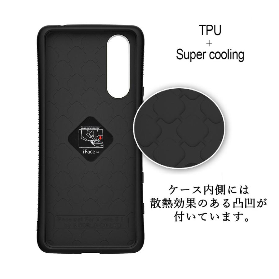 モザイク版 iFace mall Xperia 5 II ケース SO-52A SOG02 カバー 指紋