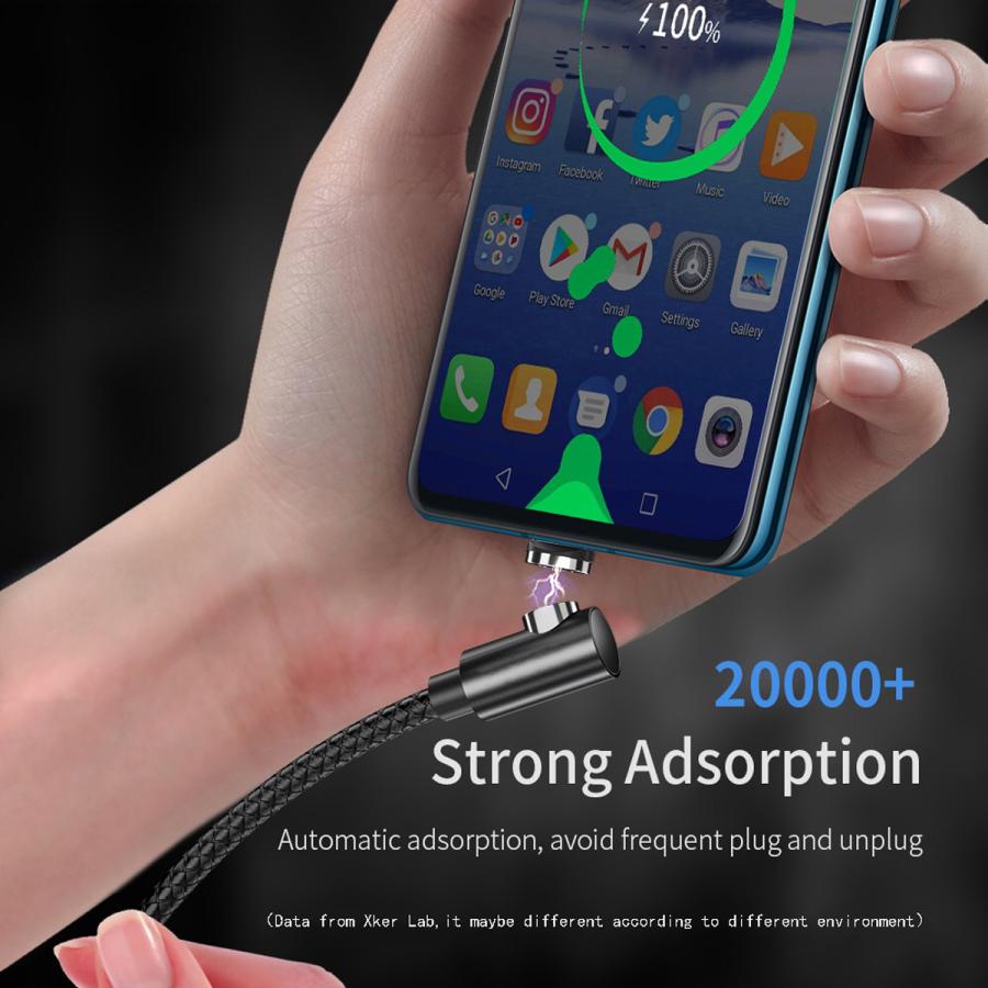 L字型 マグネット 充電ケーブル 端子 セット 3in1 Lightning iPhone