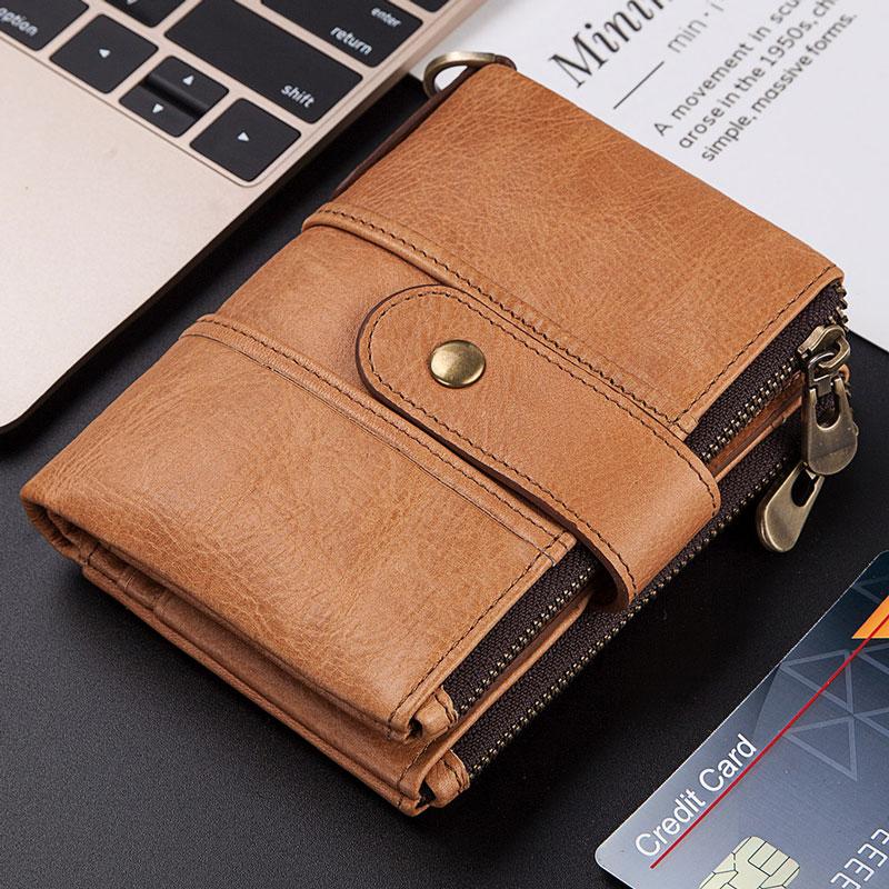 本革 二つ折り財布 メンズ レディース 財布 RFID スキミング防止