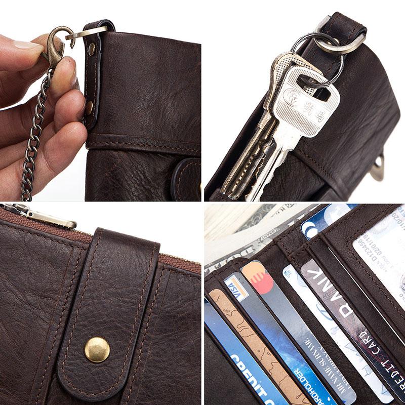 本革 二つ折り財布 メンズ レディース 財布 RFID スキミング防止