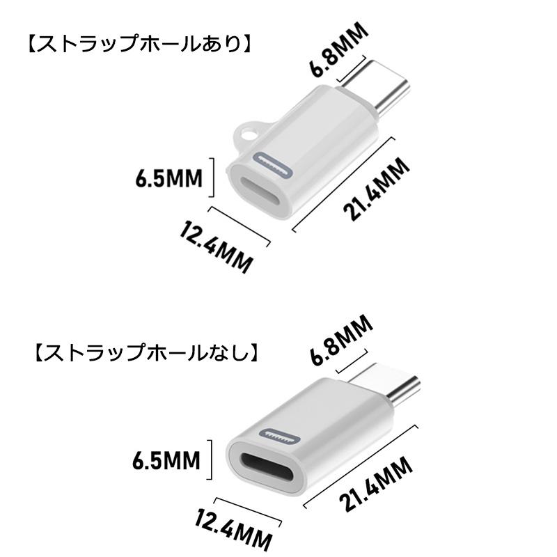 Lightning to Type C 変換アダプター PD充電対応 iPhone15シリーズ