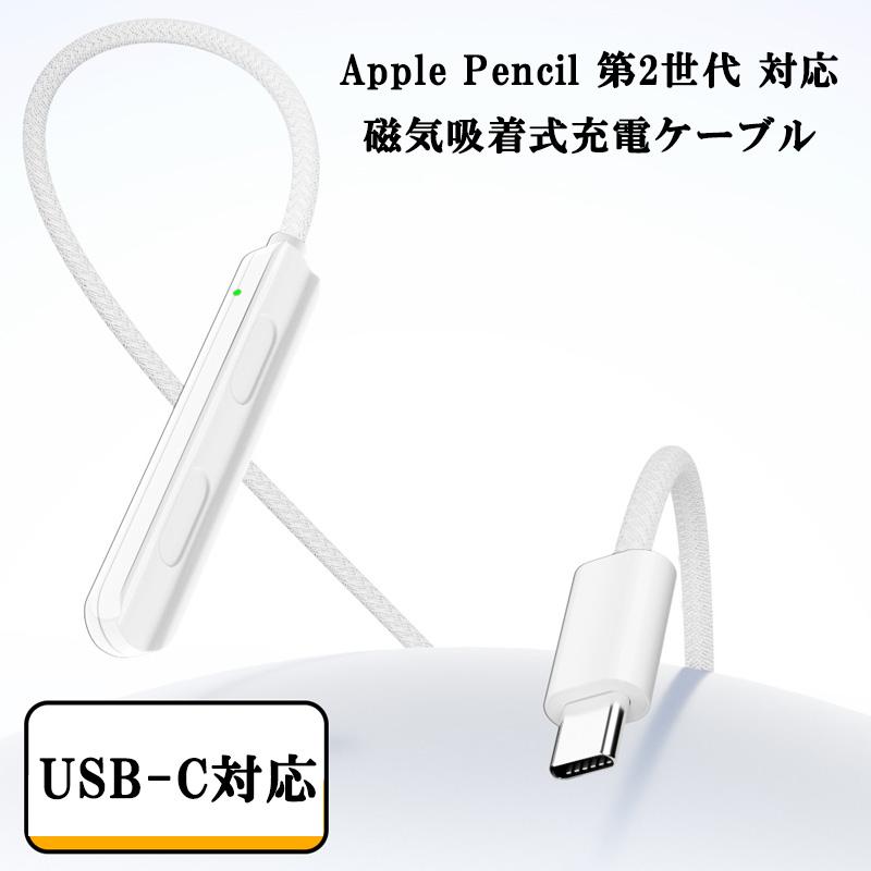 マグネット吸着 Apple Pencil 第2世代 Type-C 充電ケーブル 50cm