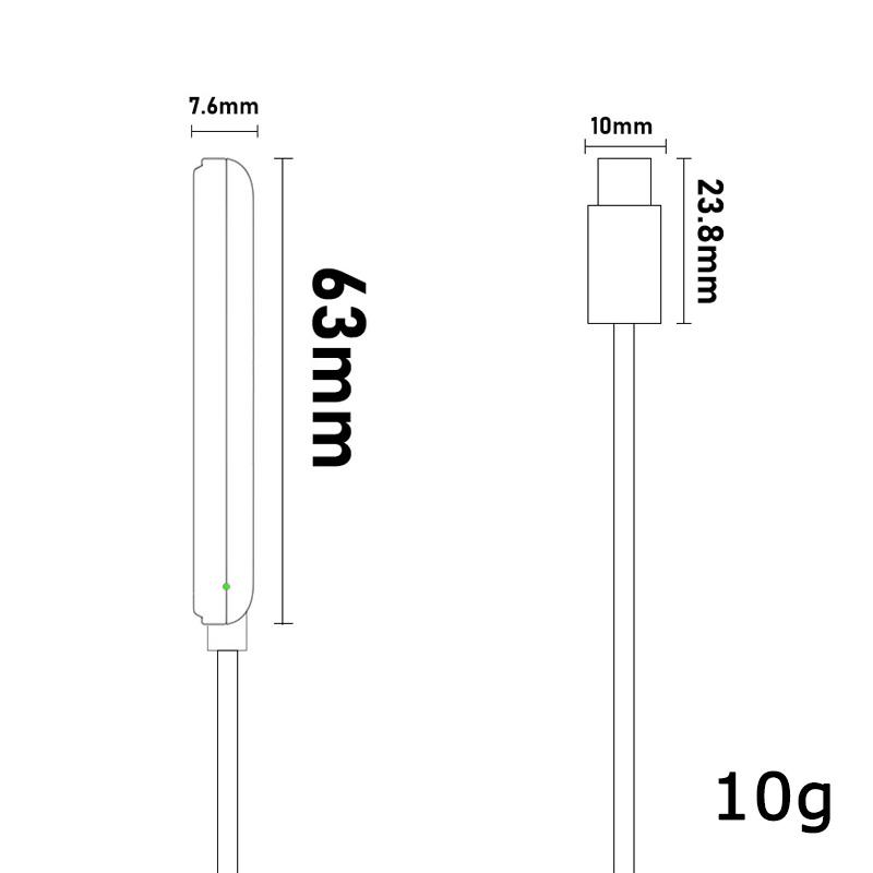 マグネット吸着 Apple Pencil 第2世代 Type-C 充電ケーブル 50cm