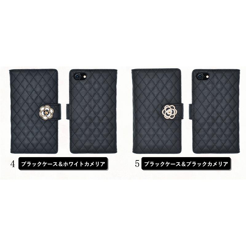 ふっくらキルトのカメリア手帳ケース】iPhone15 iPhone15Plus