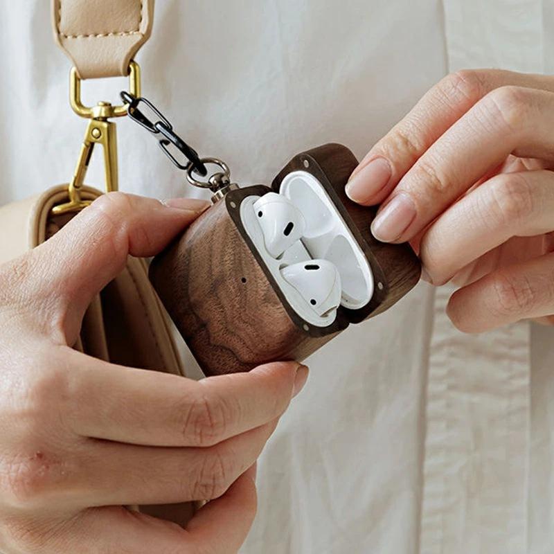 お取り寄せ商品 AirPods Pro ケース カバー 天然木使用ケース ウッド