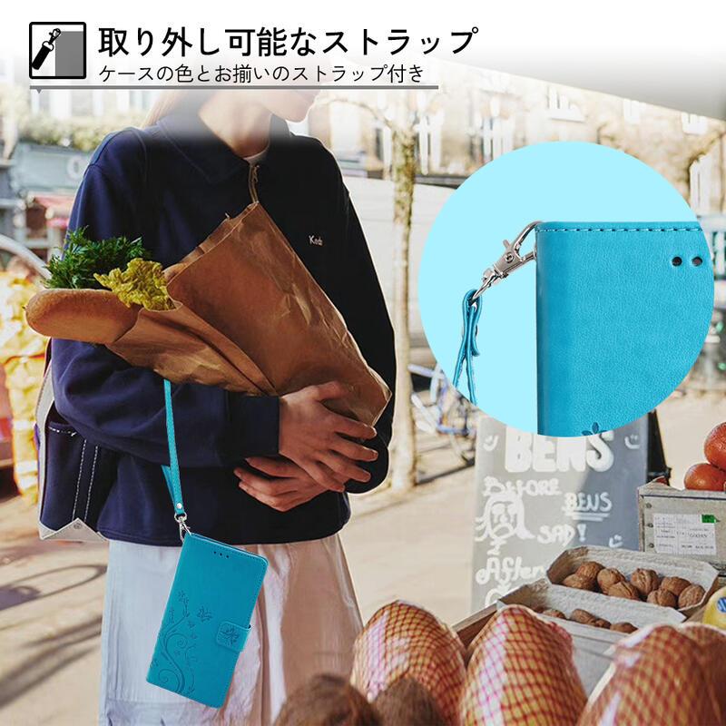 KYS]楽天ハンド 4G 手帳型 すまほケース 手帳 レザーケース 多収納 多