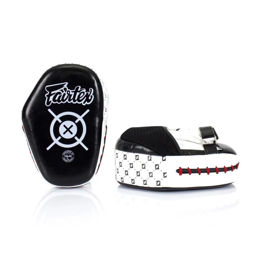 Fairtex フェアテックス　フォーカスミット 黒/白 FAIRTEX フォーカスミット FMV11 パンチングミット パンチミット