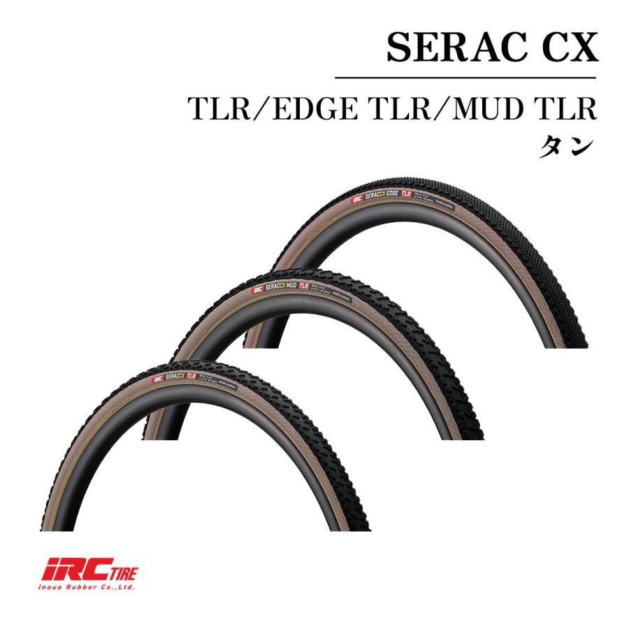 IRC SERAC CX 700×32C チューブレスタイヤ IRC SERAC CX 700×32C ブラック チューブレスレディ フォルダ