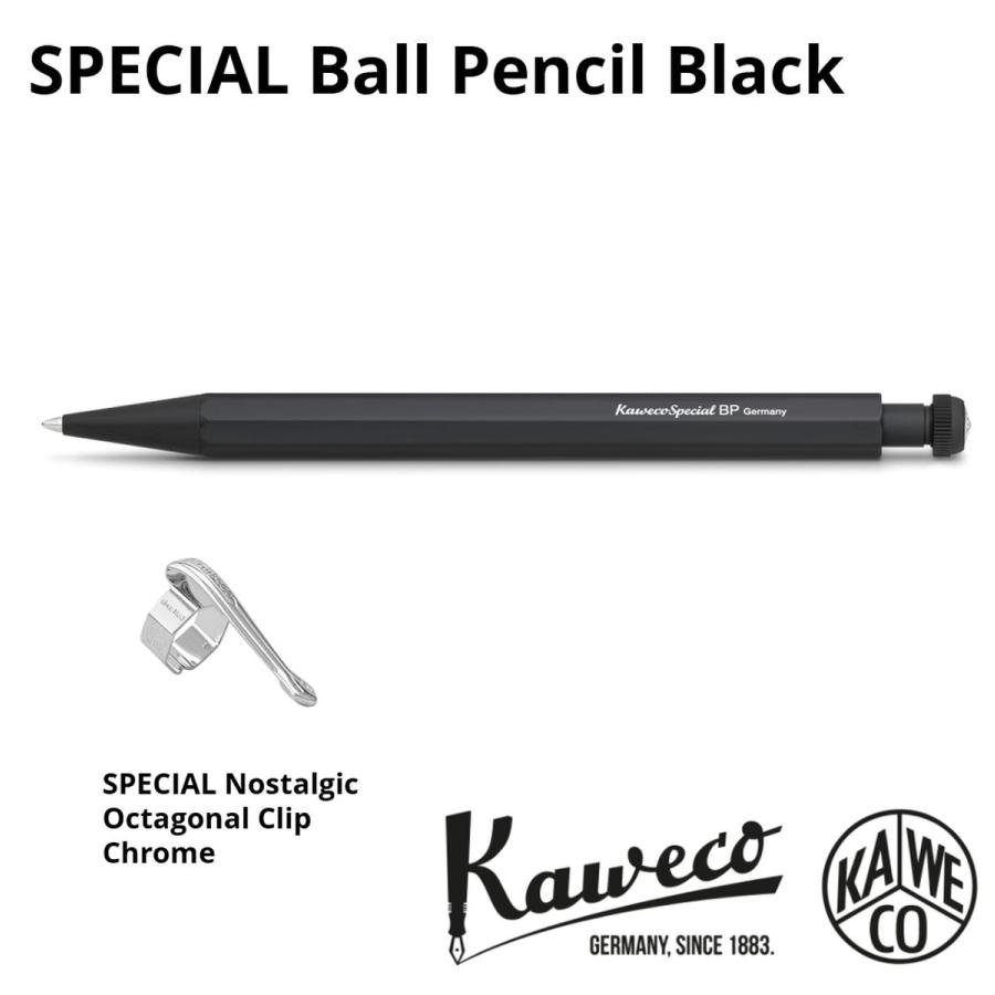 Kaweco（カヴェコ） ボールペン スペシャル ブラック 専用クリップ付き