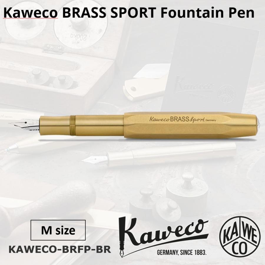 カヴェコ ブラススポーツ万年筆 ペン先M Kaweco 万年筆 カヴェコ KAWECO ブラススポーツ M 真鍮製