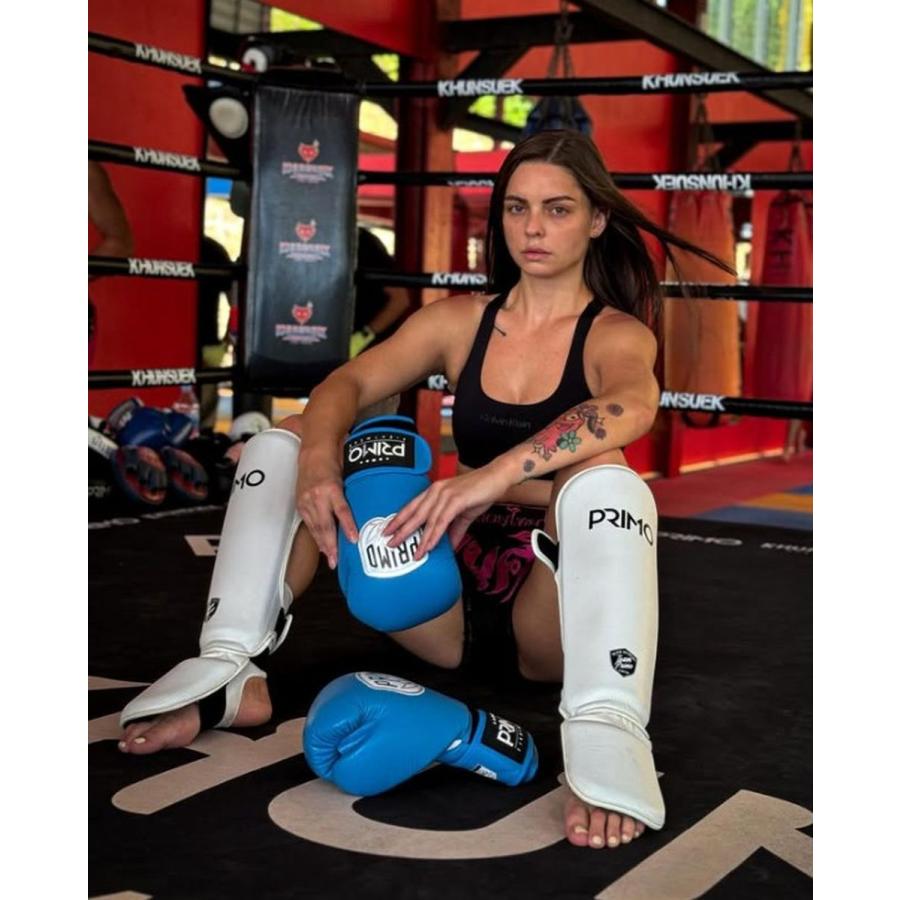 PRIMO プリモ クラシック ムエタイ シンガード キックボクシング すね当て 脛当て レガース 格闘技 MMA 空手 スパーリング 脚 防具 プロテクター ズレないの画像