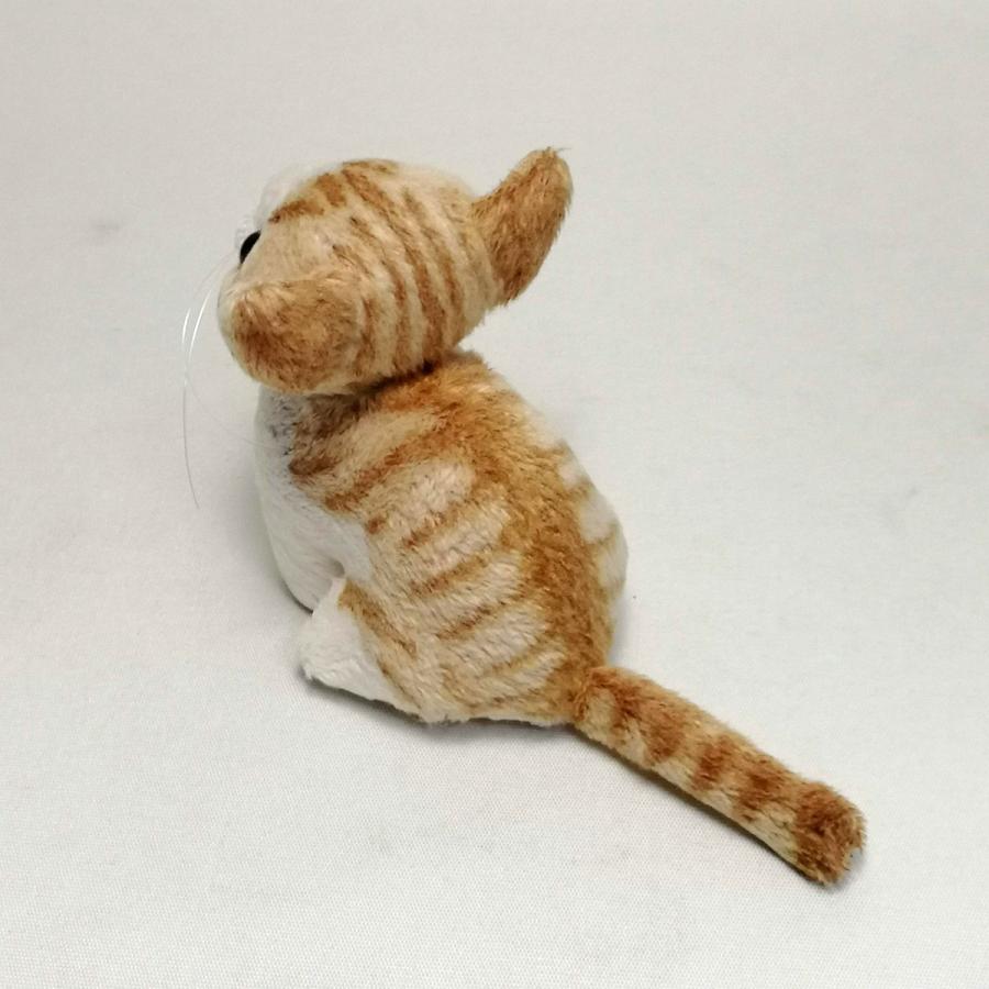猫ぬいぐるみ「ちびにゃCE」茶トラ白 カラーアイ【受注制作