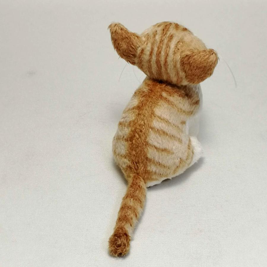 猫ぬいぐるみ「ちびにゃCE」茶トラ白 カラーアイ【受注制作