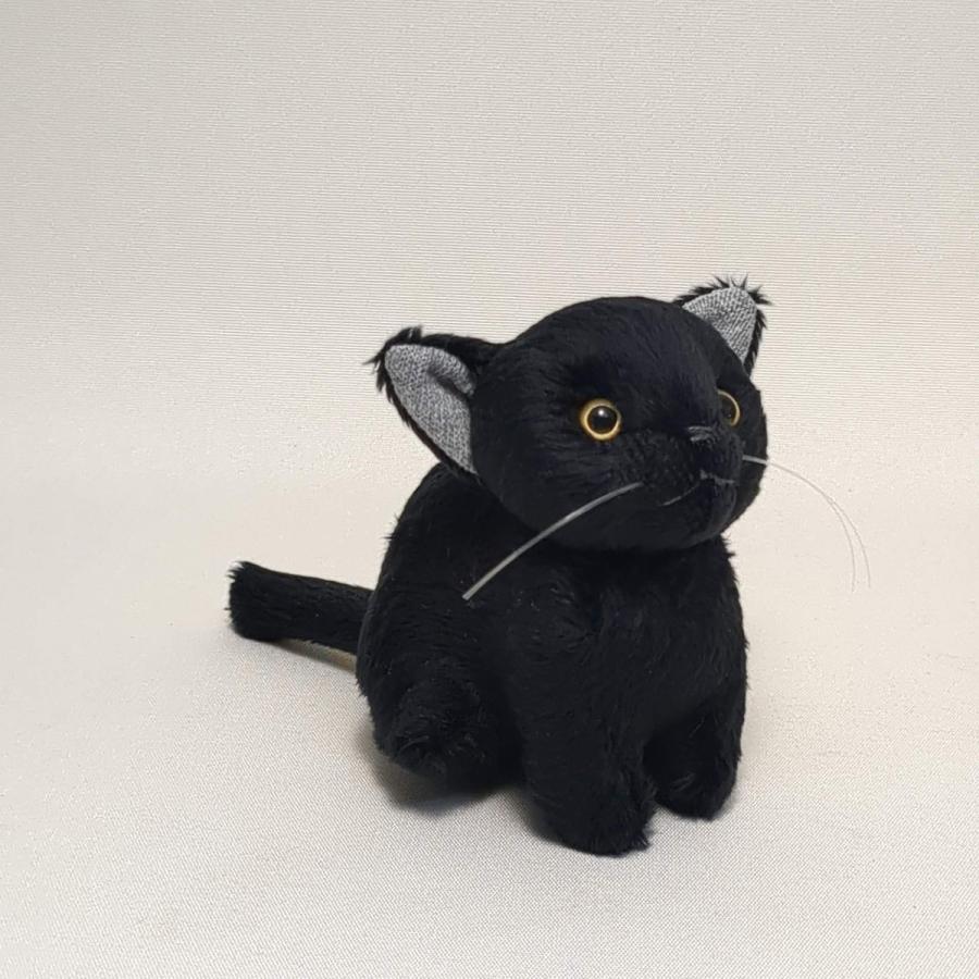 猫ぬいぐるみ「ちびにゃCE」黒猫 カラーアイ【受注制作】 : Ficorintan