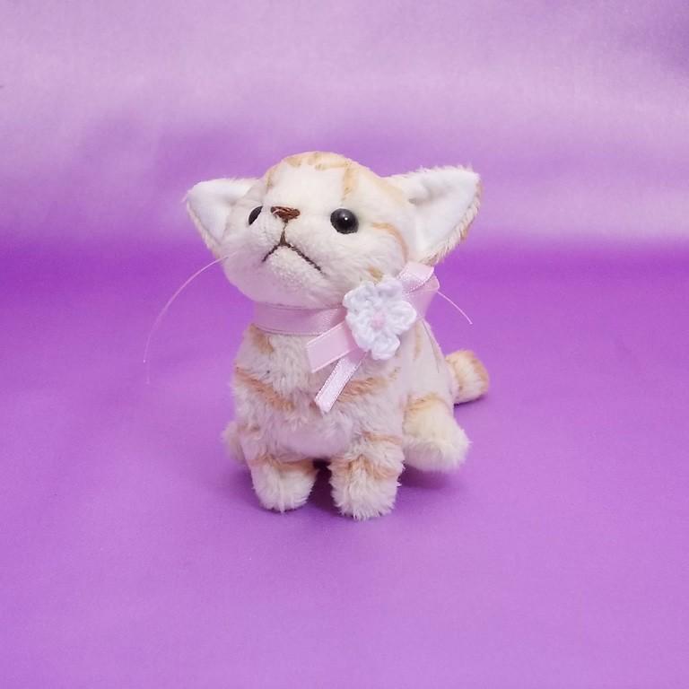 猫ぬいぐるみ「ちびにゃ」茶トラ 【受注制作】 : Ficorintanヤフー店