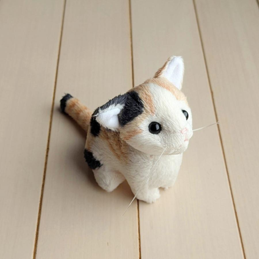 猫ぬいぐるみ「ちびにゃ」三毛猫 【受注制作】 : Ficorintanヤフー店