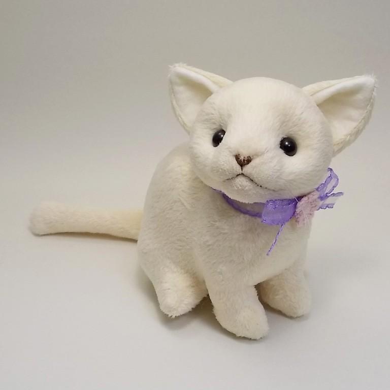猫ぬいぐるみ「ねこにゃ」ベージュ（クリーム色） 【受注制作