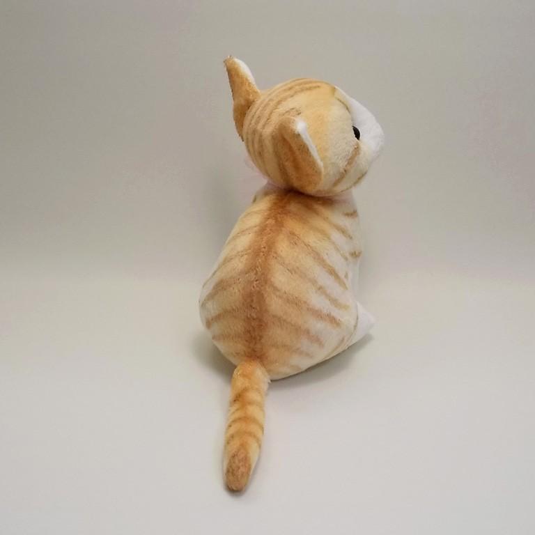 猫ぬいぐるみ「ねこにゃ」茶トラ白 【受注製作】 : Ficorintanヤフー店