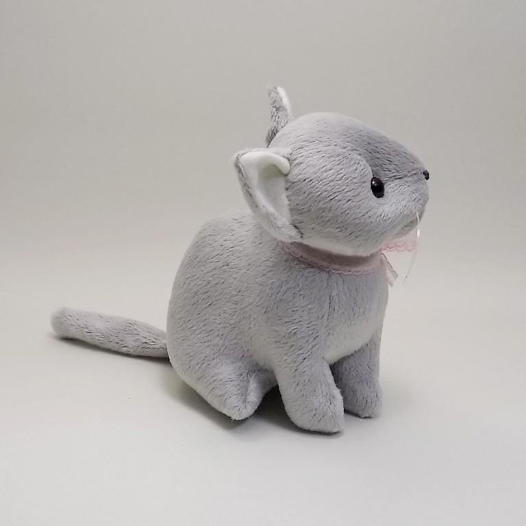 作家様作品 グレーの猫のぬいぐるみ サンプルページ 灰色 グレー 猫ちゃん 羊毛フェルトの通販 by