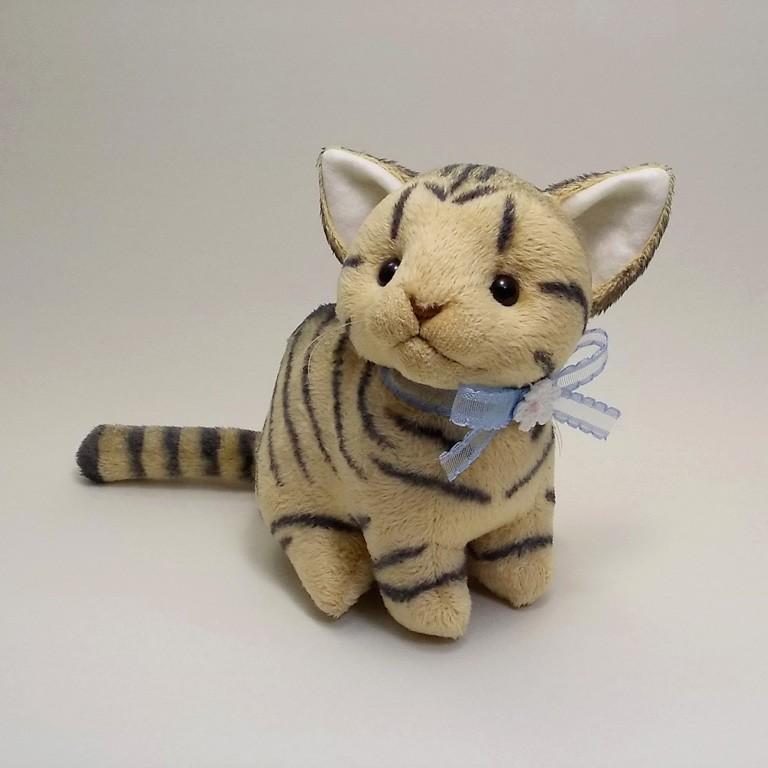 猫ぬいぐるみ「ねこにゃ」キジトラ 【受注製作】 : Ficorintanヤフー店