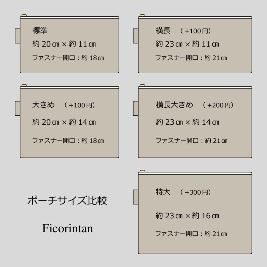 ポーチ　ダマスク柄ポケット付き　オールドブルー　青　通帳ポーチ / マスクポーチ【受注製作】｜ficorintan｜06