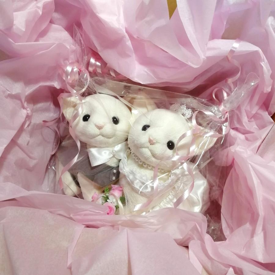 ウェディングキャット（ウェルカムキャット）白　/猫のウェルカムドール　【受注製作】_5