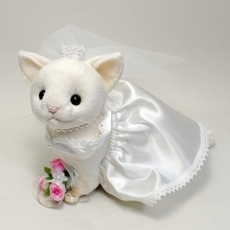 気質アップ ウェディングキャット新婦 白猫 ウェルカムキャット 猫のウェルカムドール ハンドメイドぬいぐるみ 結婚式やお祝いに 受注製作 国産 Aleefsurgical Com